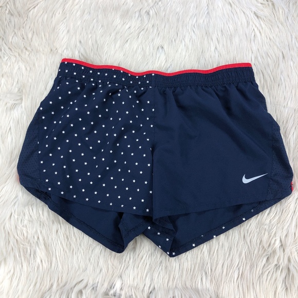 Nike Star / Flag Running Athletic Shorts